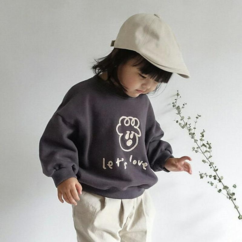 ステッチロゴスウェット・u05593 キッズ【3~8才】【tops】【トップス スウェット 長袖 ロゴ カジュアル シンプル ラ