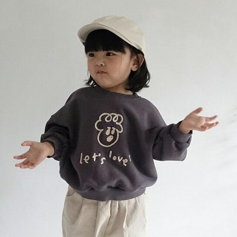 ステッチロゴスウェット・u05593 キッズ【3~8才】【tops】【トップス スウェット 長袖 ロゴ カジュアル シンプル ラ