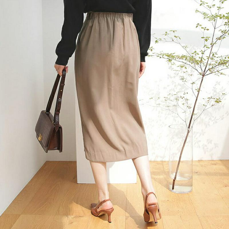 【新作10%OFF】ペンシルスリットスカート・全3色・b63971 レディース【sk】【スカート ミディ丈 ミディスカート スリ