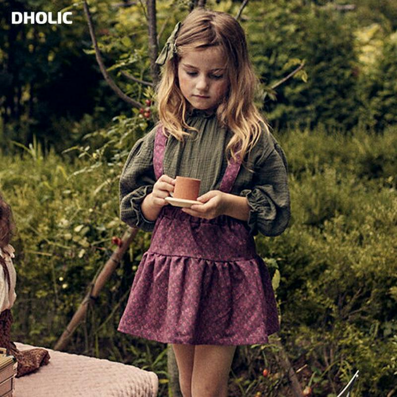 【新作10%OFF】ストラップ花柄スカート・u05735 キッズ【3~8才】【sk】【ボトムス スカート ミニ丈 ミニスカート 