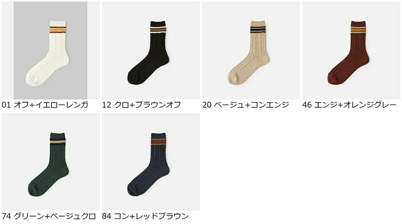 【全品送料無料★〜6/11 23:59迄】【あす楽】【靴下屋】 クリケットラインソックス / 靴下 タビオ Tabio くつ下 クルー レディース 日本製
