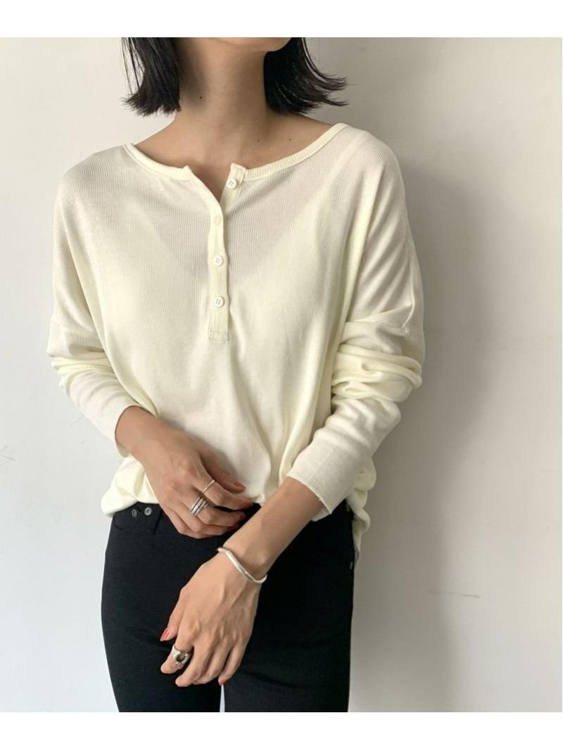 RCW/RED CHOP WORKS(レッドチョップワークス) テンセルテレコ2WAYヘンリーネックロングTシャツ（RED CH