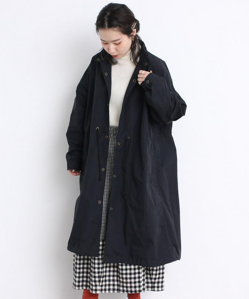 mat 綿ナイロンCLOTHWAX スタンドネックコート（mat quotidien）