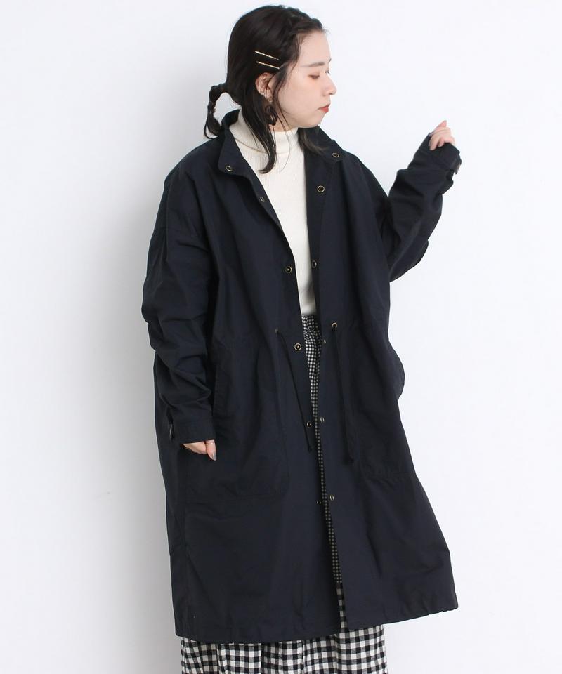 mat 綿ナイロンCLOTHWAX スタンドネックコート（mat quotidien）