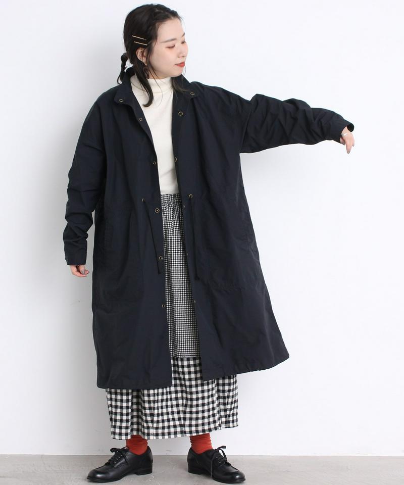 mat 綿ナイロンCLOTHWAX スタンドネックコート（mat quotidien）