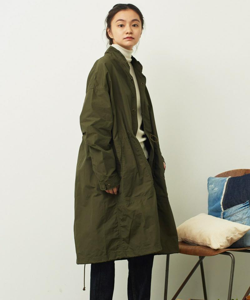 mat 綿ナイロンCLOTHWAX スタンドネックコート（mat quotidien）