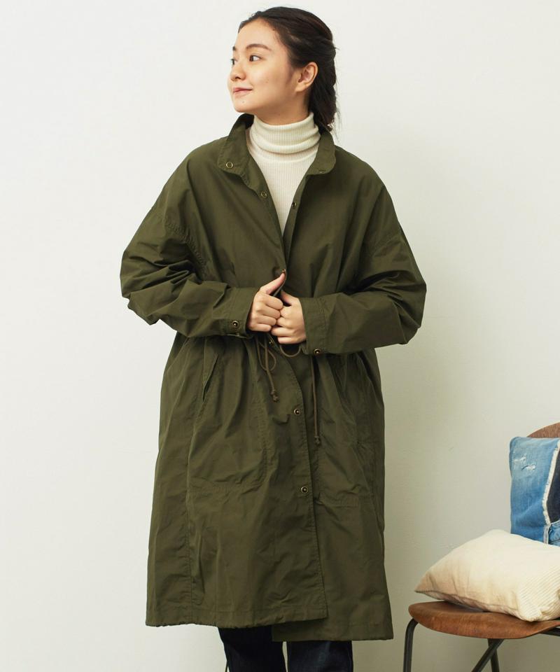 mat 綿ナイロンCLOTHWAX スタンドネックコート（mat quotidien）