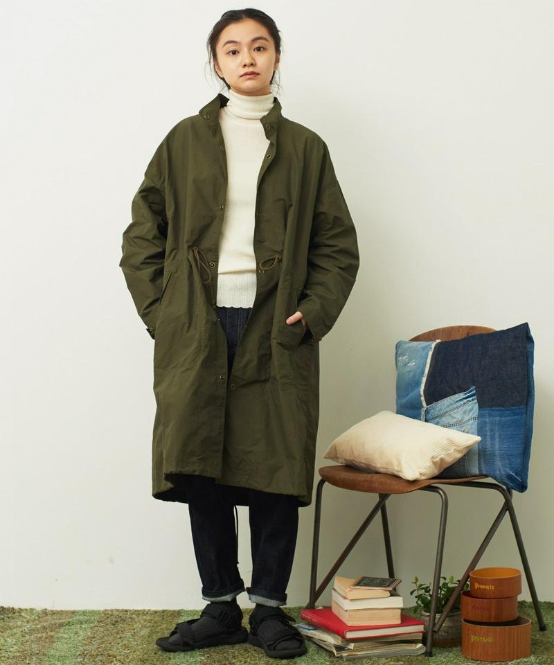 mat 綿ナイロンCLOTHWAX スタンドネックコート（mat quotidien）