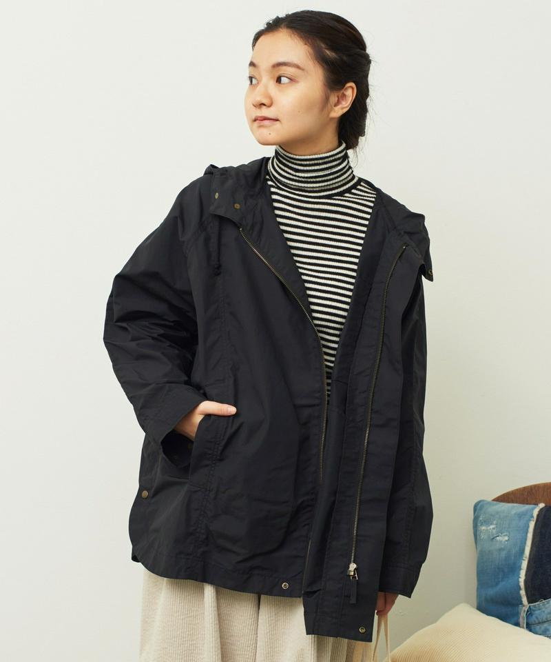 mat 綿ナイロンCLOTHWAX ポンチョ風ブルゾン（mat quotidien）