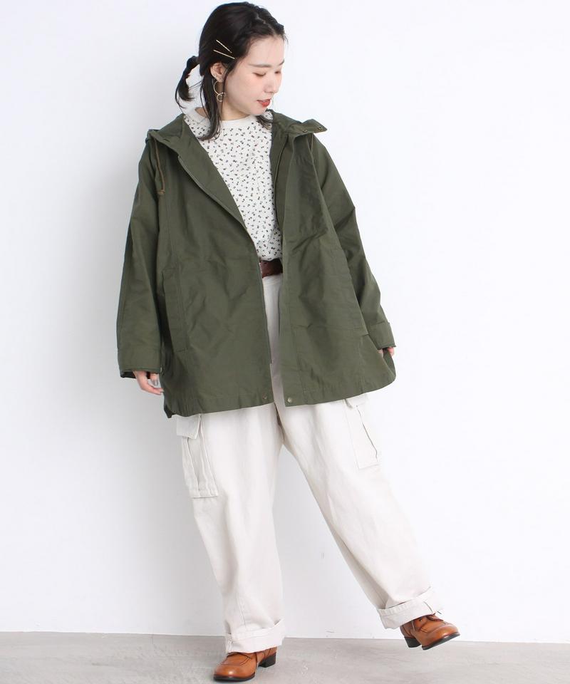 mat 綿ナイロンCLOTHWAX ポンチョ風ブルゾン（mat quotidien）