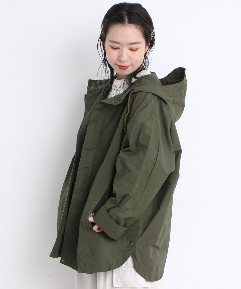 mat 綿ナイロンCLOTHWAX ポンチョ風ブルゾン（mat quotidien）