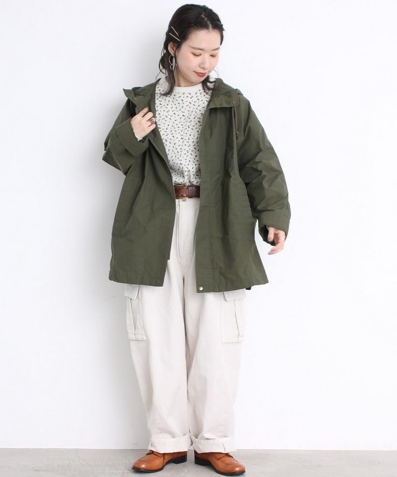 mat 綿ナイロンCLOTHWAX ポンチョ風ブルゾン（mat quotidien）