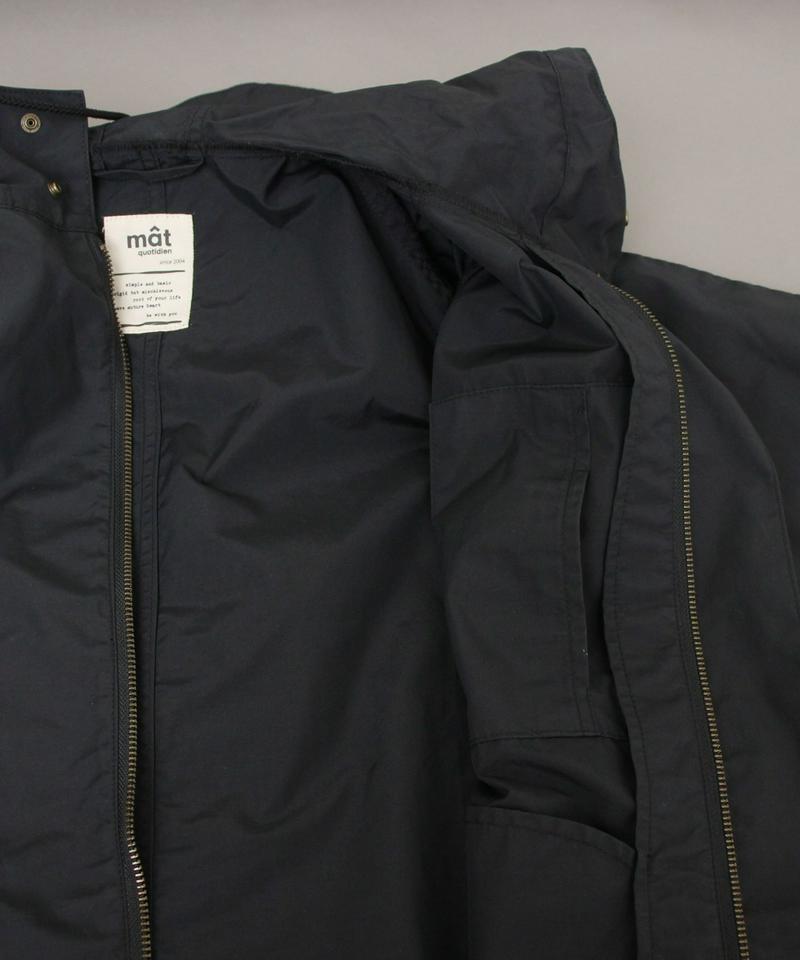 mat 綿ナイロンCLOTHWAX ポンチョ風ブルゾン（mat quotidien）