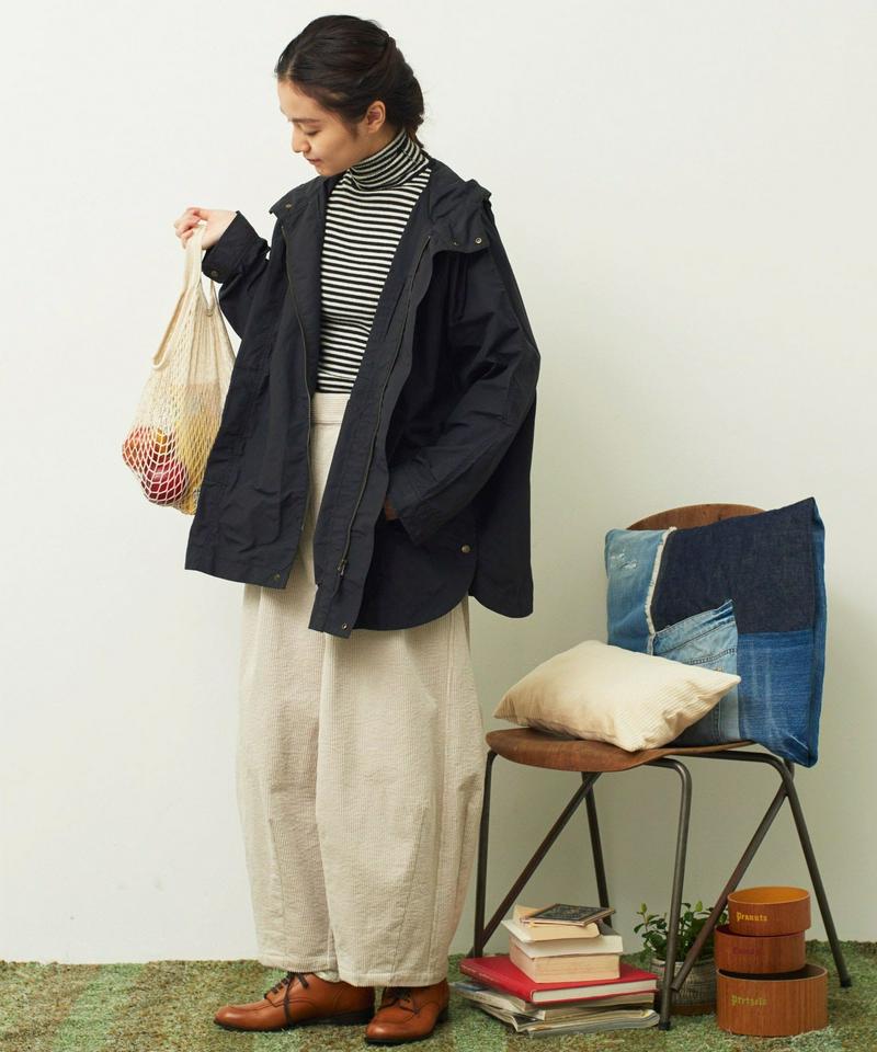 mat 綿ナイロンCLOTHWAX ポンチョ風ブルゾン（mat quotidien）