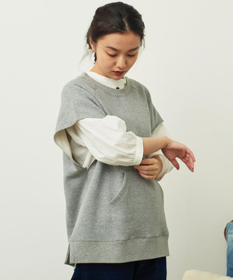 mat　SZ裏毛 フレンチスリーブべスト（mat quotidien）