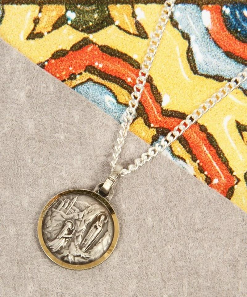 【フランスヴィンテージ】シルバー925 ルルドの泉メダイネックレス