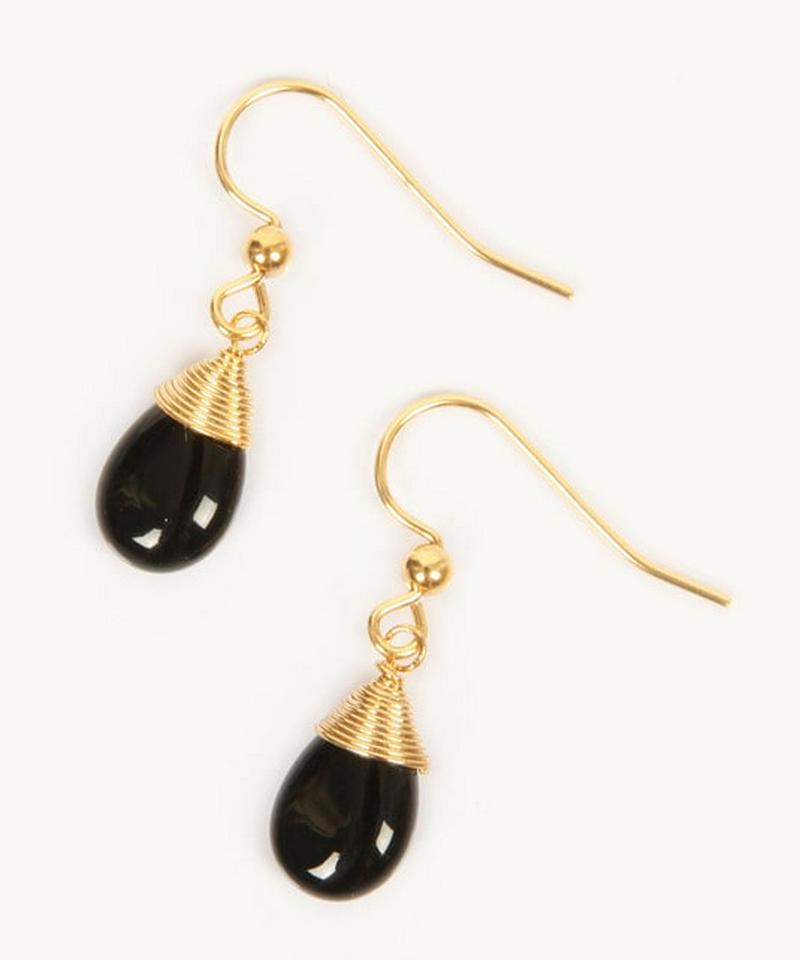 【特別な12誕生石】8月オニキスピアス×ネックレスセット