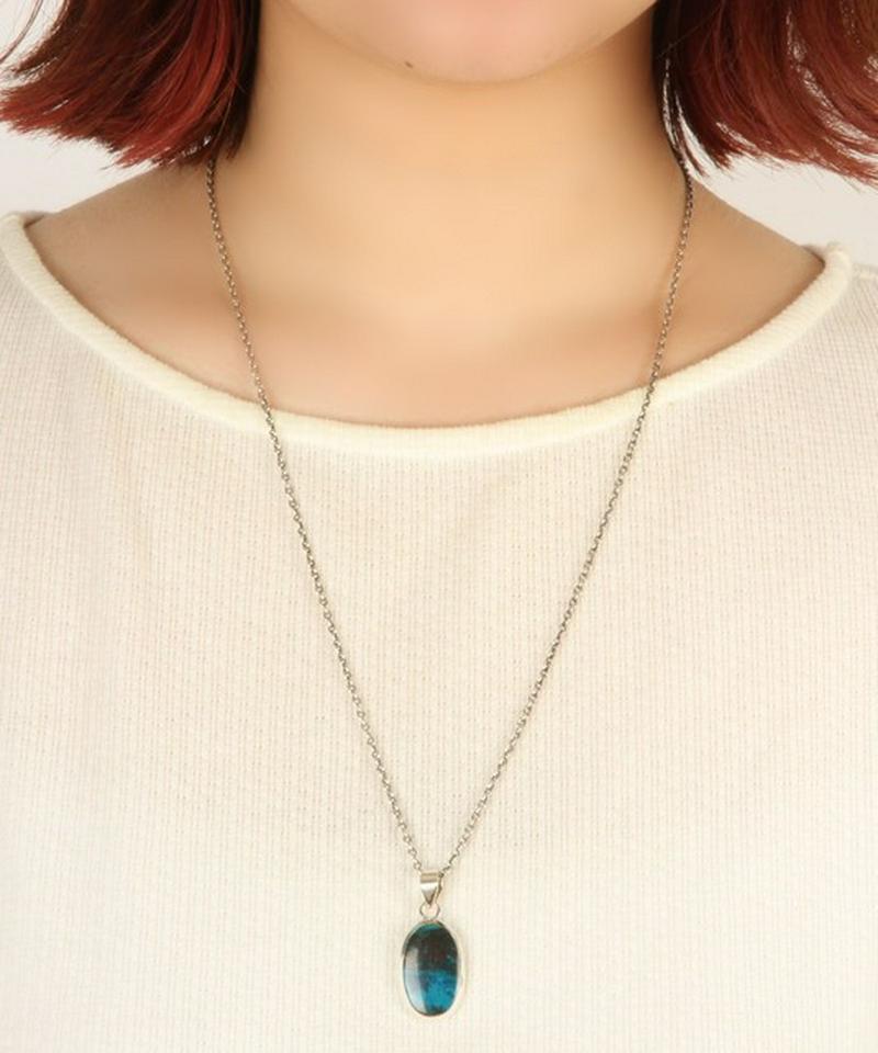 【フランス買付】シャッタカイト楕円ネックレス（1点もの）