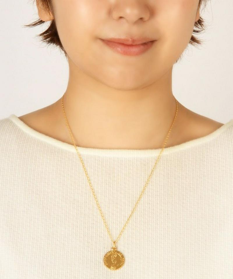 【フランスヴィンテージ】K14GF ノートルダム大聖堂メダイネックレス