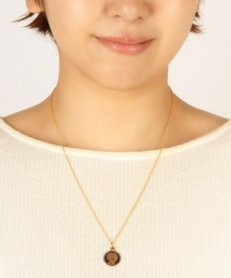 【フランスヴィンテージ】K14GF ルルドの聖母マリアメダイネックレス
