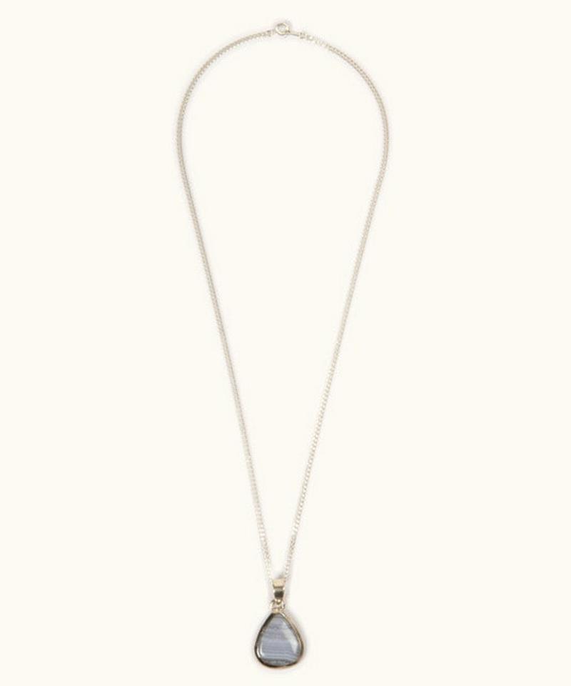 【フランス買付】ブルーレースしずくネックレス（1点もの）