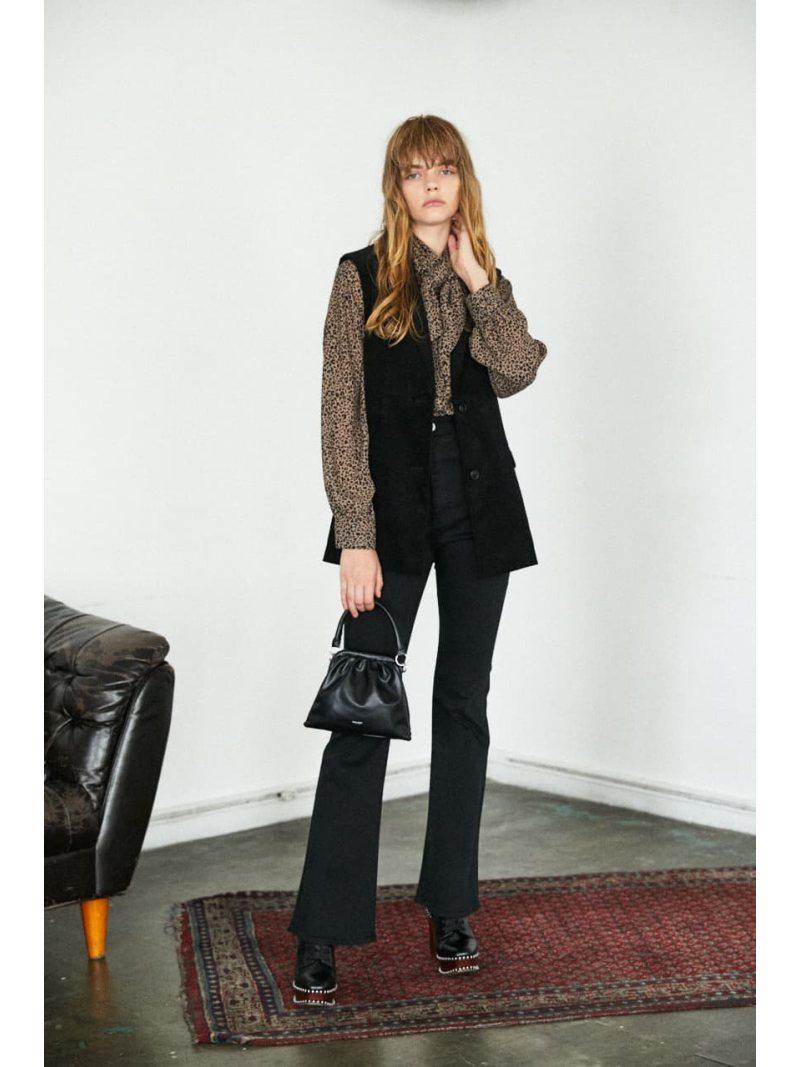 LEOPARD BOW TIE ブラウス（MOUSSY）