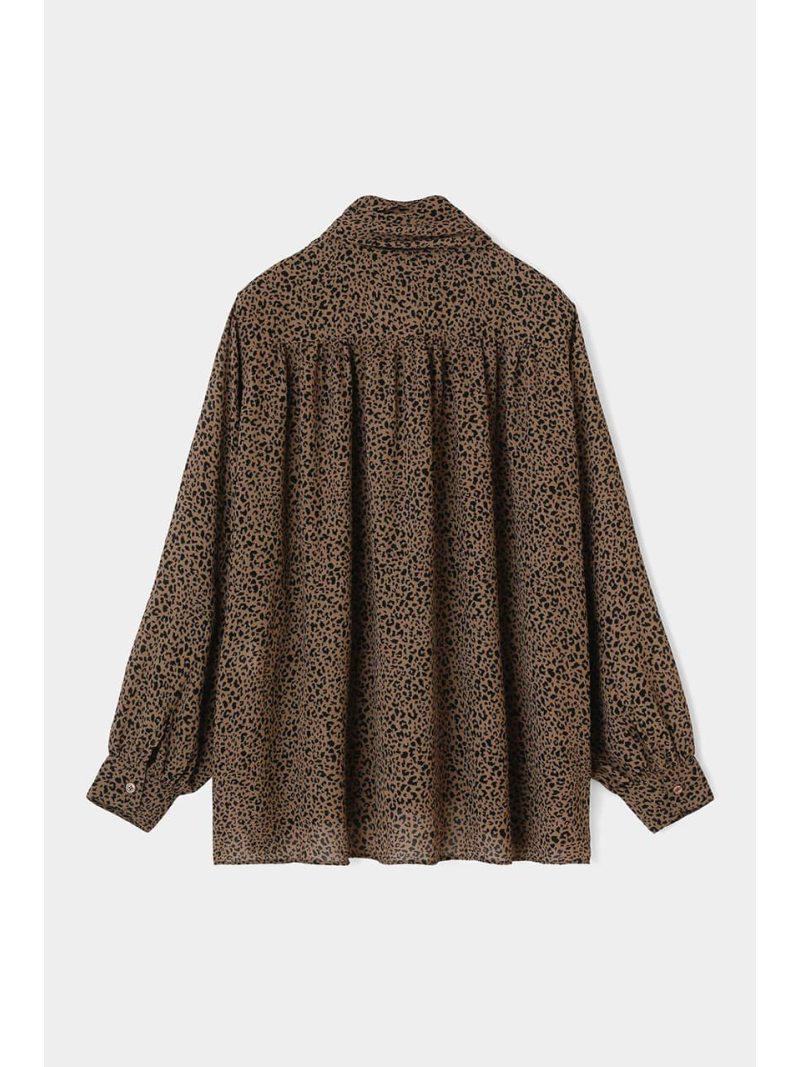 LEOPARD BOW TIE ブラウス（MOUSSY）
