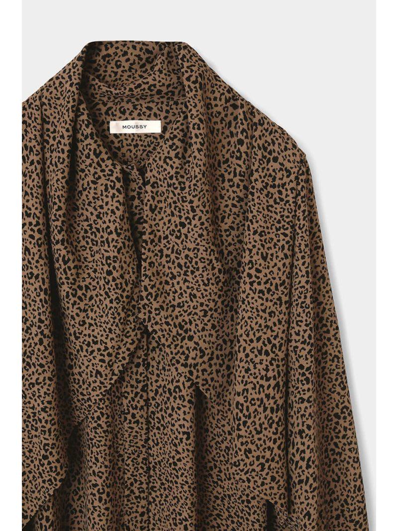 LEOPARD BOW TIE ブラウス（MOUSSY）