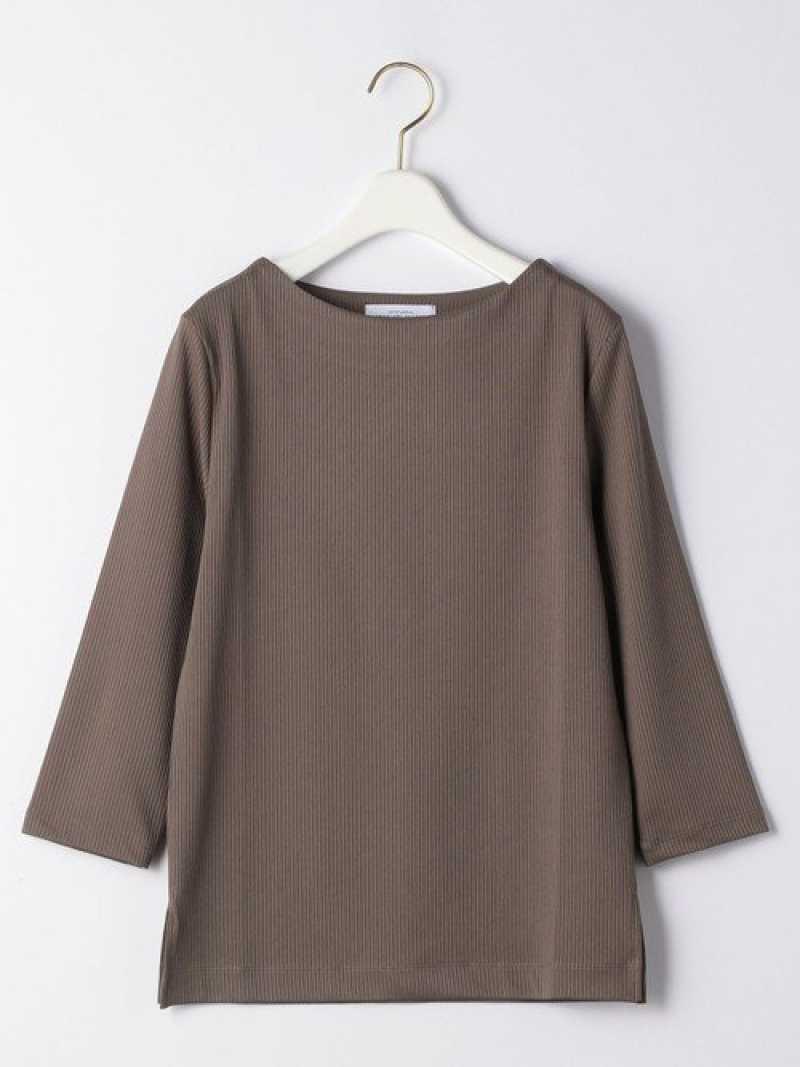 FFC リブ スタンド ネック プルオーバー カットソー
