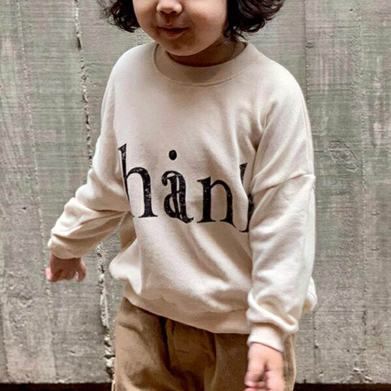 【新作10%OFF】Thankスウェット・u05966 キッズ【3~8才】【tops】【トップス スウェット 長袖 ラウンドネッ