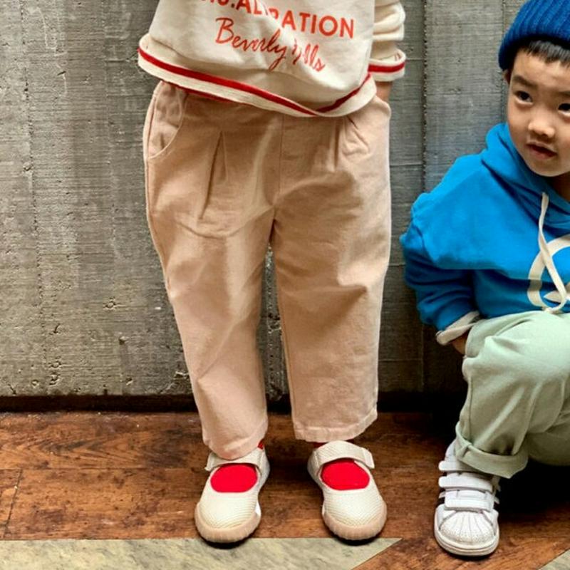 【新作10%OFF】ウエストタックパンツ・u05933 キッズ【3~8才】【pt】【ボトムス パンツ ズボン ロングパンツ 長ズ