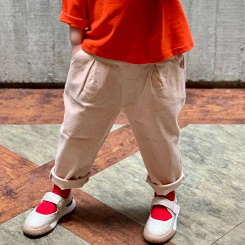 【新作10%OFF】ウエストタックパンツ・u05933 キッズ【3~8才】【pt】【ボトムス パンツ ズボン ロングパンツ 長ズ