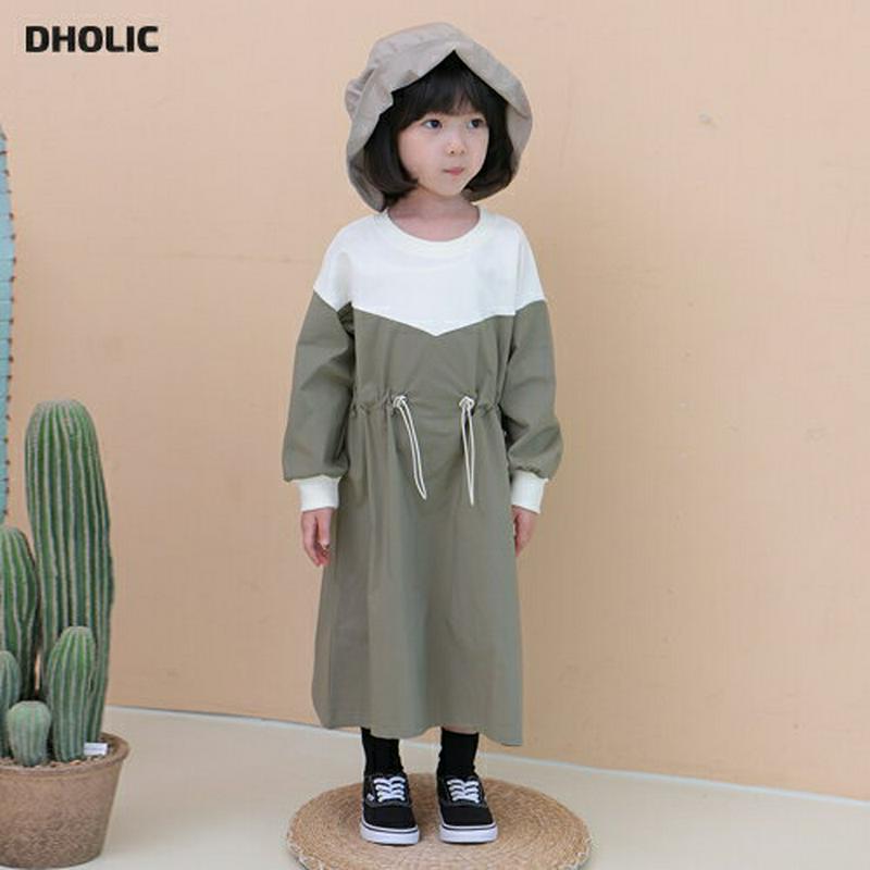 【新作10%OFF】カラーブロックドロストワンピース・u05951 キッズ【3~8才】【ops】【ワンピース ロングワンピース 