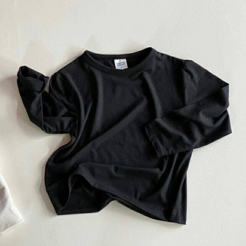 【新作10%OFF】ラウンドネック長袖Tシャツ・u05954 キッズ【3~8才】【tops】【トップス Tシャツ ロングスリーブ
