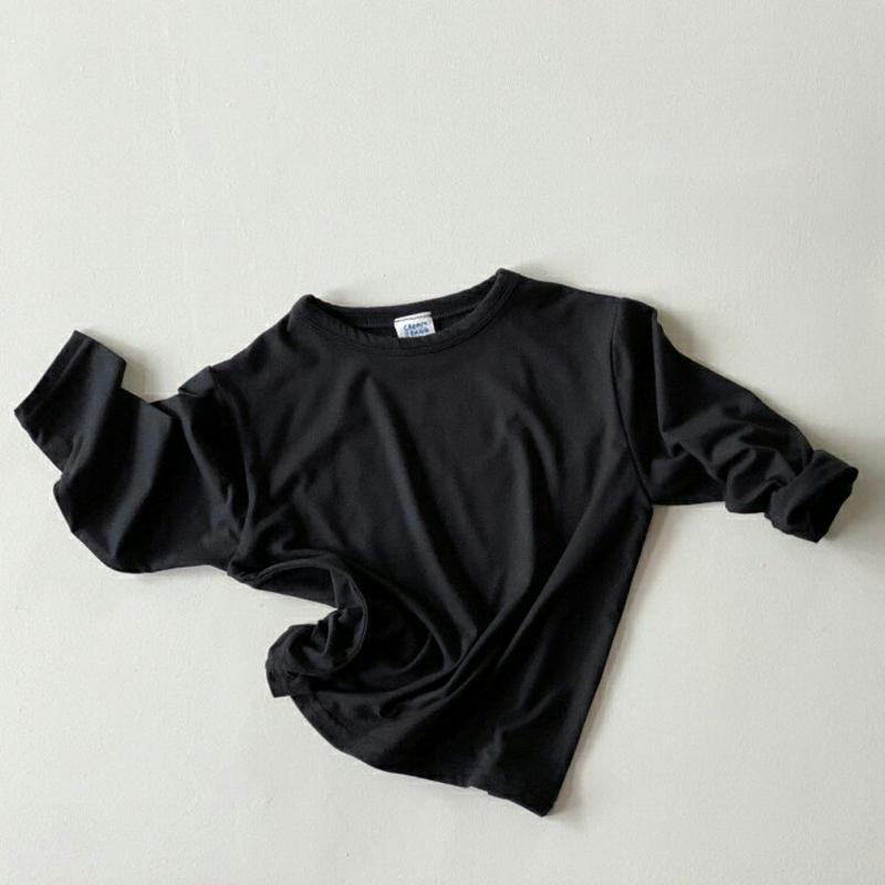 【新作10%OFF】ラウンドネック長袖Tシャツ・u05954 キッズ【3~8才】【tops】【トップス Tシャツ ロングスリーブ