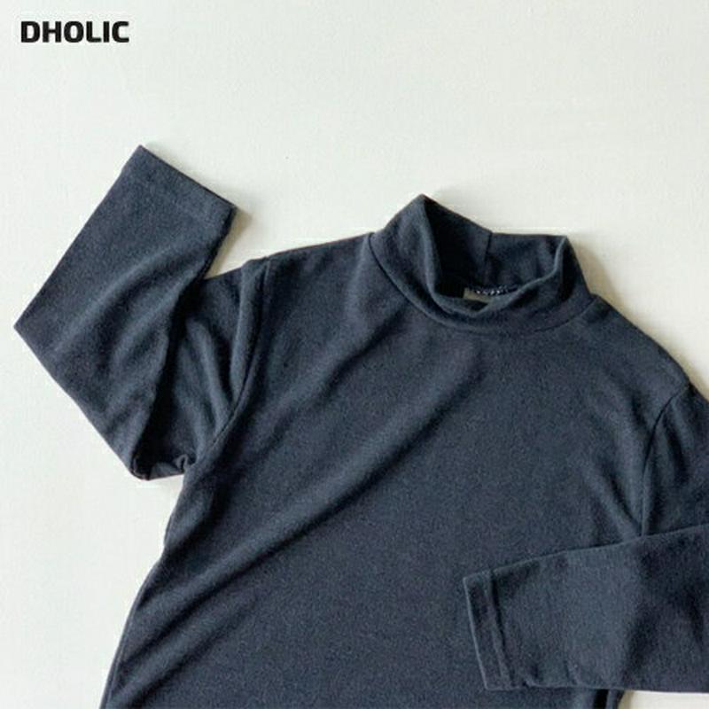 【新作10%OFF】ハーフネック長袖Tシャツ・u05984 キッズ【3~8才】【tops】【トップス Tシャツ 長袖 ロングスリ
