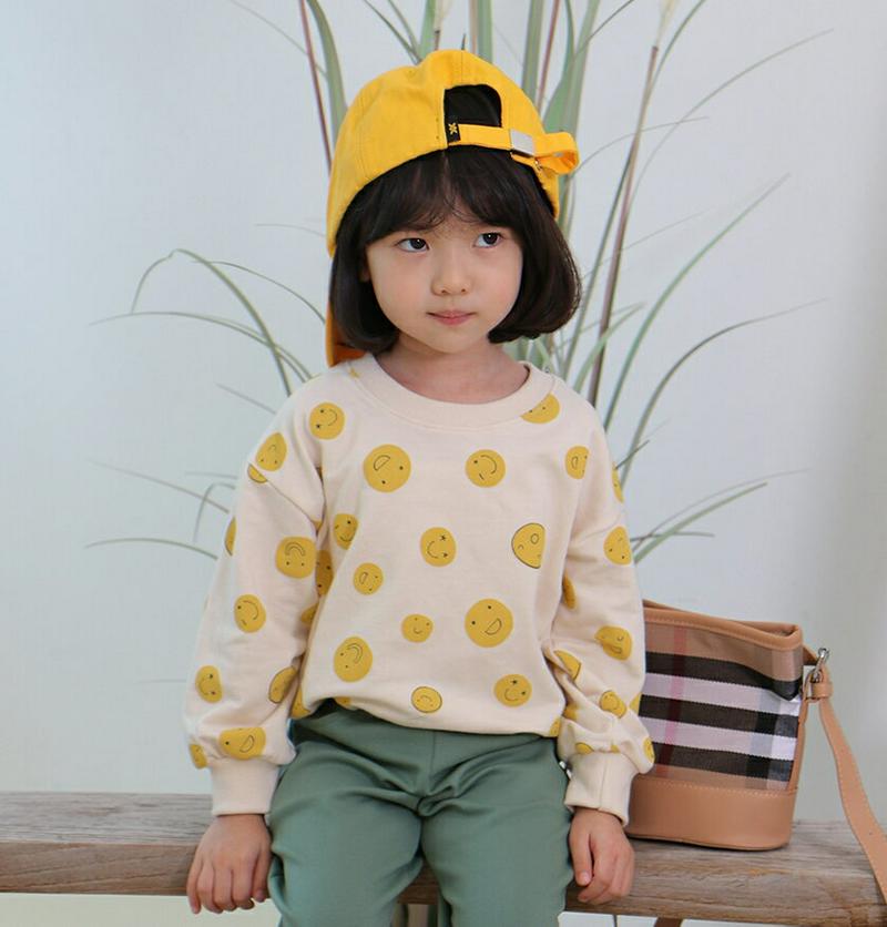 【新作10%OFF】クルーネックスマイルスウェット・u05961 キッズ【3~8才】【tops】【トップス スウェット 長袖 ク