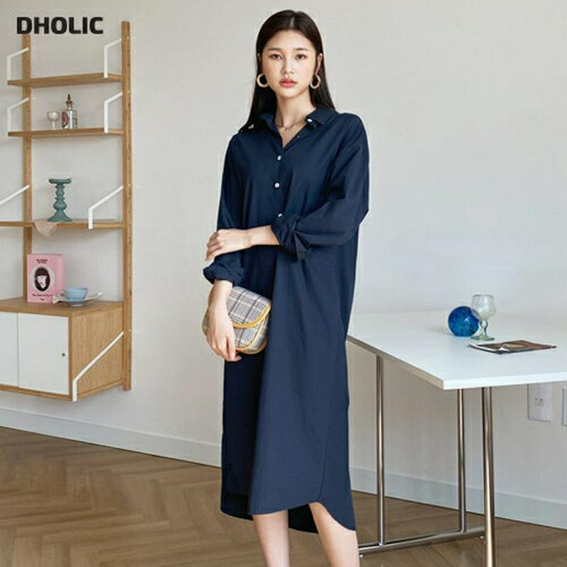 【新作10%OFF】オーバーサイズシャツワンピース・全4色・t60702 レディース【ops】【韓国 ファッション ワンピース 