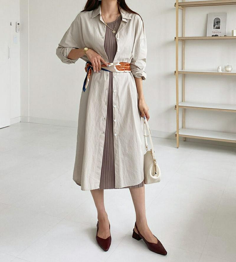 【新作10%OFF】オーバーサイズシャツワンピース・全4色・t60702 レディース【ops】【韓国 ファッション ワンピース 