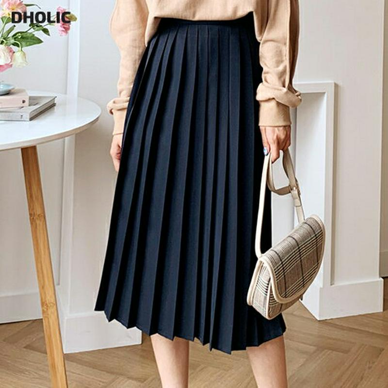 【新作10%OFF】プリーツスカート・全3色・t60716 レディース【sk】【韓国 ファッション ボトムス スカート ミディ丈