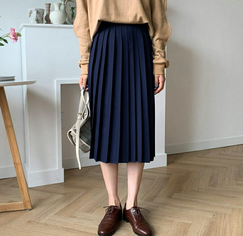 【新作10%OFF】プリーツスカート・全3色・t60716 レディース【sk】【韓国 ファッション ボトムス スカート ミディ丈
