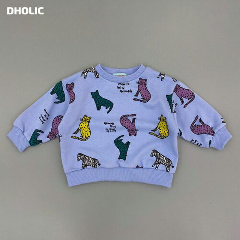 【新作10%OFF】アニマルスウェット・u05409 キッズ【3~8才】【tops】【トップス スウェット 長袖 ラウンドネック