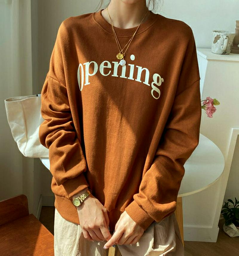 【新作10%OFF】Openingスウェット・全5色・t60690 レディース【tops】【韓国 ファッション トップス スウェ