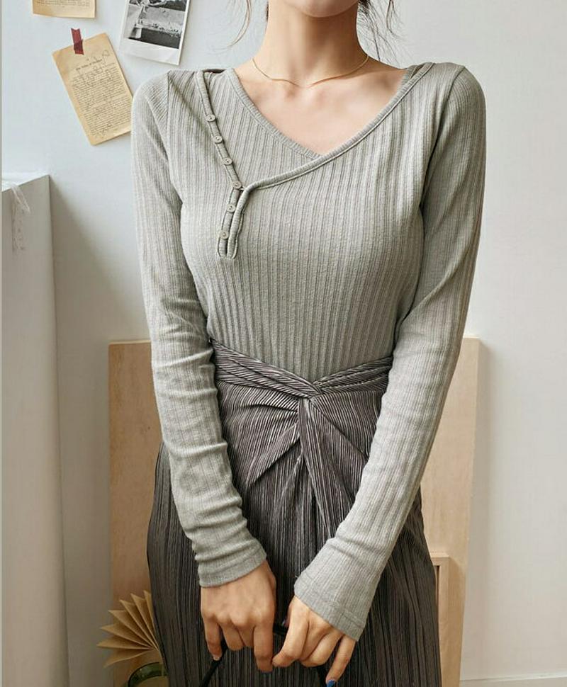 【新作10%OFF】アシメスリーブレス&TシャツSET・全3色・t60704 レディース【tops】【韓国 ファッション トップ