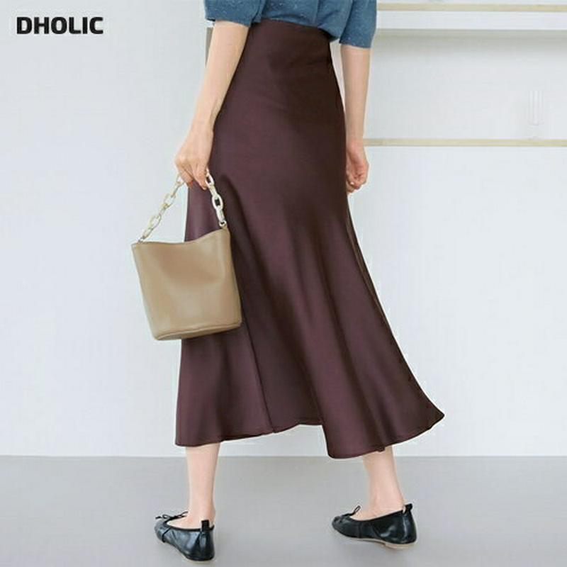 【新作10%OFF】サテンフレアスカート・全3色・t64002 レディース【sk】【スカート ロング ロングスカート サテン フ