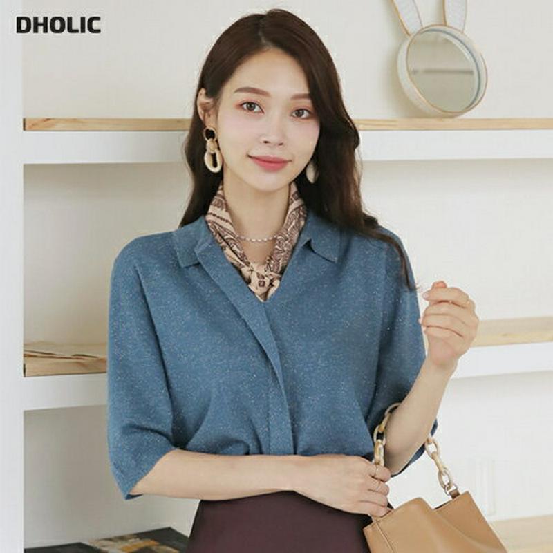 【新作10%OFF】スリットカラーグリッターニット・全5色・t63991 レディース【tops】【トップス ニット ニットトップ