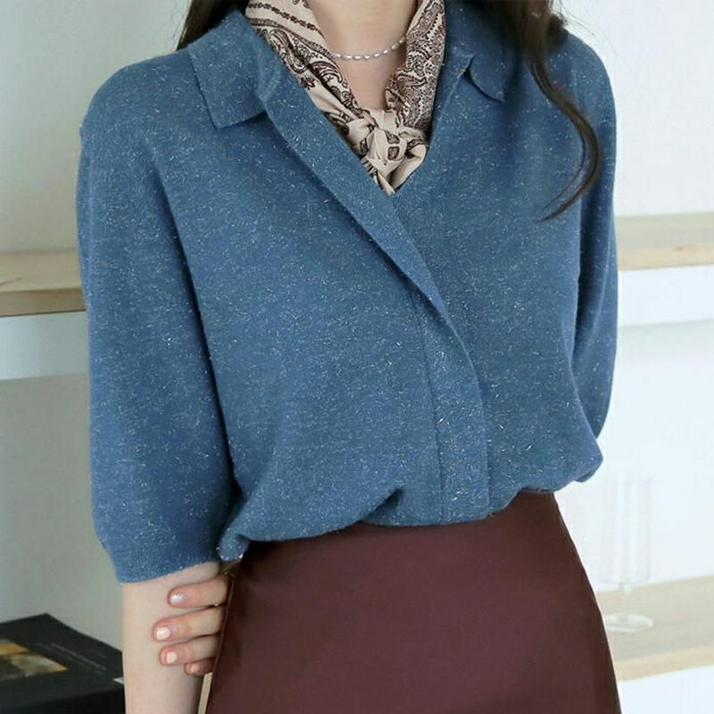 【新作10%OFF】スリットカラーグリッターニット・全5色・t63991 レディース【tops】【トップス ニット ニットトップ