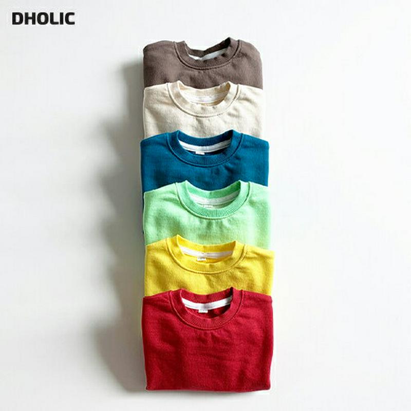 【只今10%OFF】6COLORSスウェット・u05680 キッズ【3~8才】【tops】【トップス スウェット 長袖 ラウンド