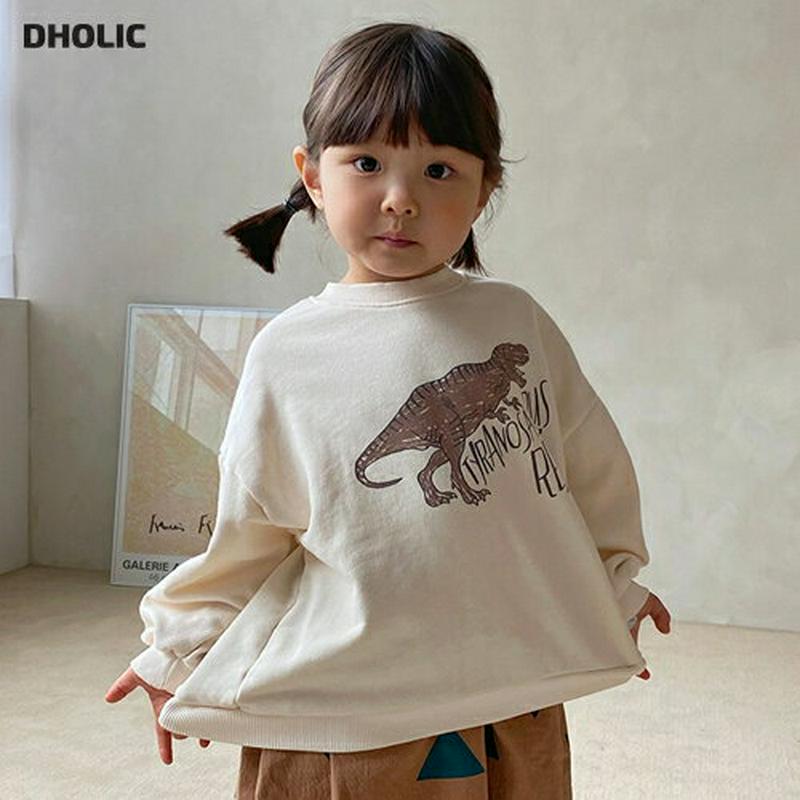 【只今10%OFF】ティラノサウルススウェット・u05313 キッズ【3~8才】【tops】【トップス スウェット 長袖 ラウン