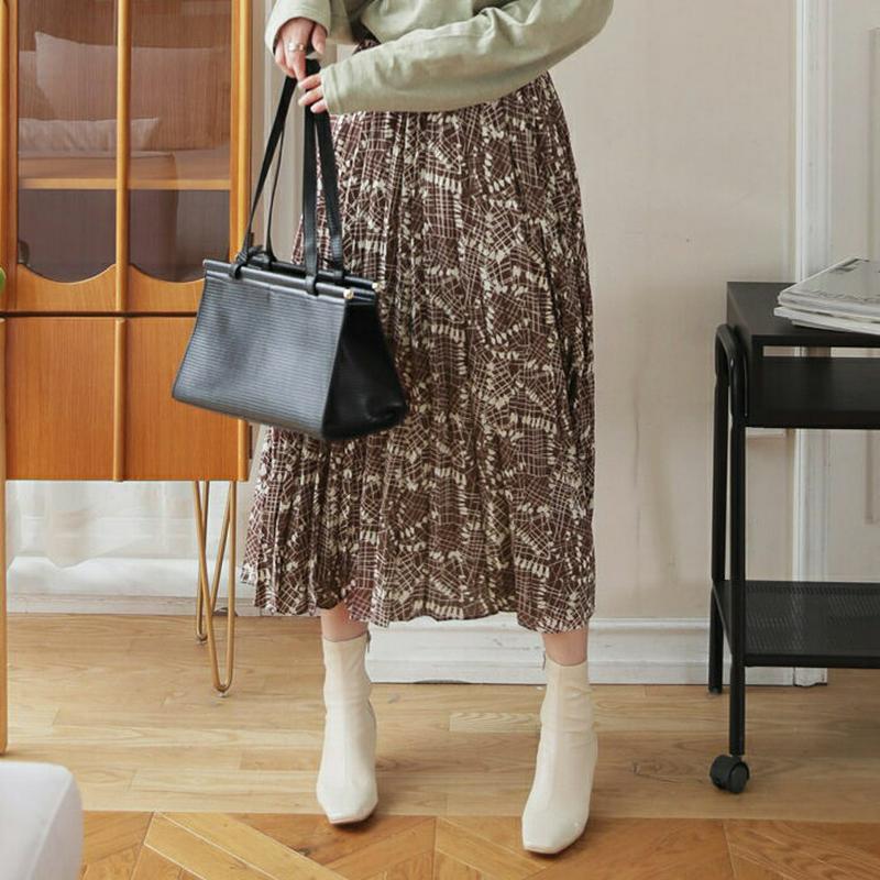 【新作10%OFF】プリーツパターンスカート・全2色・t63942 レディース【sk】【スカート ロング ロングスカート プリー